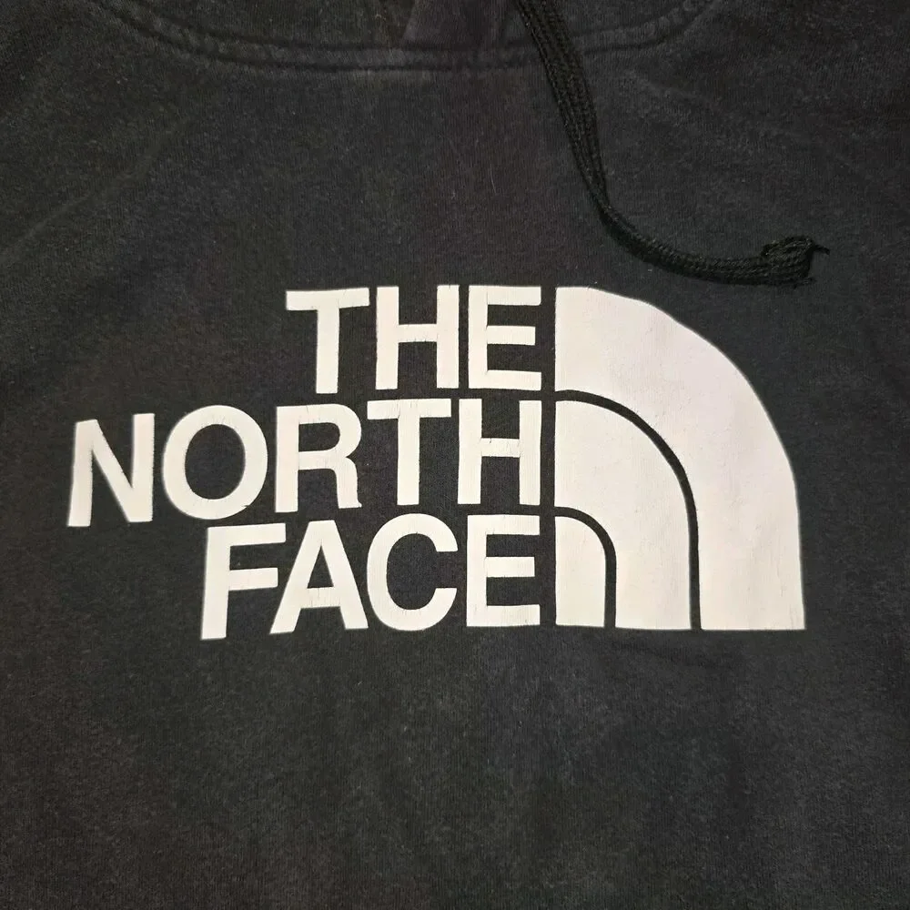 The North Face Hoodie Y2K Vintage Outdoor Logo Sweatshirt, Black Large